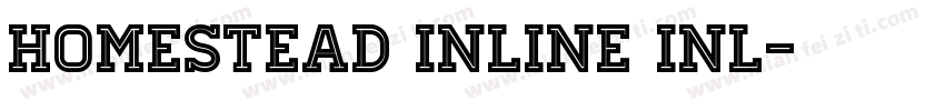 Homestead Inline Inl字体转换